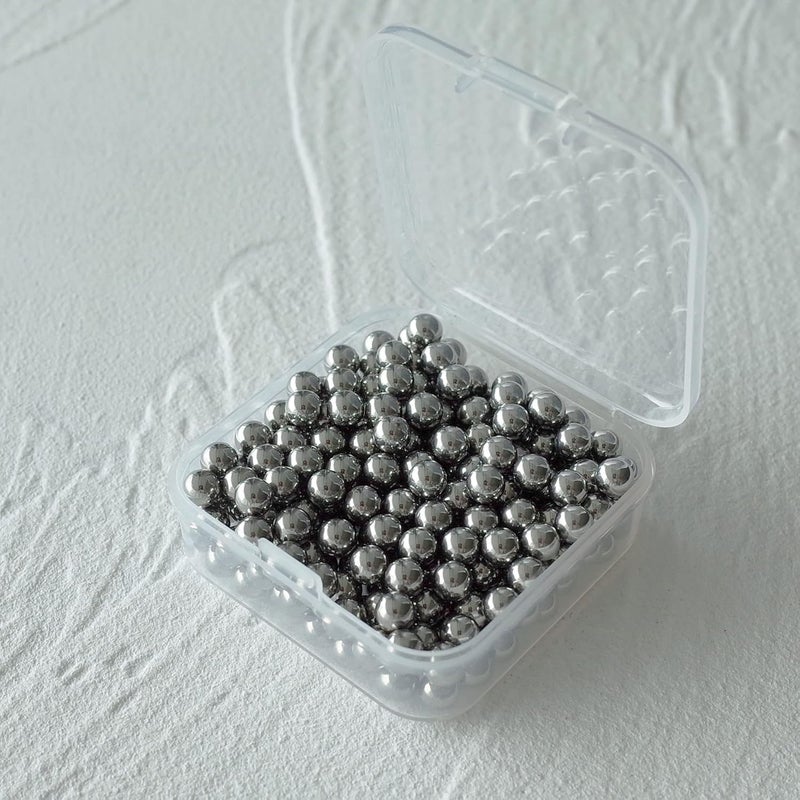 FOIBURELY 250 pcs Paint Mixing Balls Stainless Steel Mixing Agitator Balls for Mixing Model Paints, 5.5mm - Image 2